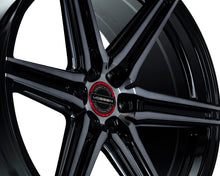 Load image into Gallery viewer, Vossen HF6-2 Wheels (20x9.5 / 6x135 / ET15 Offset / Deep Face / 87.1) Black/ Gunmetal/ Silver Polished / Bronze Finish - Brushed Matte Black Alternate Image