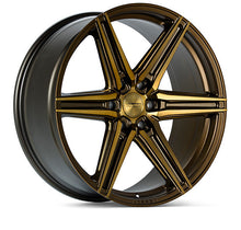 Load image into Gallery viewer, Vossen HF6-2 Wheels (24x10 / 6x135 / ET25 Offset / Deep Face / 87.1) Black/ Gunmetal/ Silver Polished / Bronze Finish Alternate Image