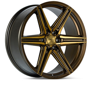 Vossen HF6-2 Wheels (24x10 / 6x135 / ET25 Offset / Deep Face / 87.1) Black/ Gunmetal/ Silver Polished / Bronze Finish