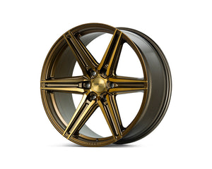 Vossen HF6-2 Wheels (20x9.5 / 6x139.7 / ET15 Offset / Deep Face / 106.1) Black/ Gunmetal/ Silver Polished / Bronze Finish