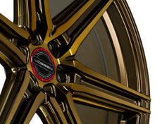 Load image into Gallery viewer, Vossen HF6-2 Wheels (22x9.5 / 6x139.7 / ET20 Offset / Deep Face / 106.1) Black/ Gunmetal/ Silver Polished / Bronze Finish - Brushed Matte Black Alternate Image