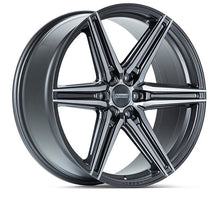 Load image into Gallery viewer, Vossen HF6-2 Wheels (22x9.5 / 6x139.7 / ET20 Offset / Deep Face / 106.1) Black/ Gunmetal/ Silver Polished / Bronze Finish - Tinted Matte Gunmetal Alternate Image