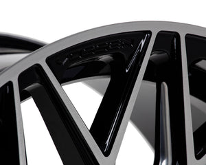 Vossen HF6-3 Wheels (24x10 / 6x135 / ET25 Offset/ Deep Face / 87.1) Black/ Gunmetal/ Silver Polished Finish