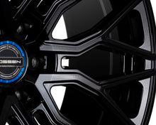 Load image into Gallery viewer, Vossen HF6-3 Wheels (22x9.5 / 6x135 / +20 Offset / Deep Face / 87.1) Black/ Gunmetal/ Silver Polished Finish - Brushed Gloss Alternate Image