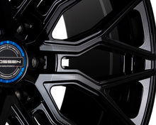 Load image into Gallery viewer, Vossen HF6-3 Wheels (20x9.5 6x139.7 / 15 Offset / Deep Face / 106.1) [Black] Brushed / Gloss / Satin Finish - Brushed Gloss Alternate Image