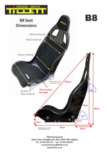Load image into Gallery viewer, Tillett B8 Carbon/GRP Racing Seat with Edges Off Slight Second B8-43C/GRP Alternate Image