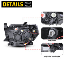 Load image into Gallery viewer, Winjet Projector Headlights for Toyota Tundra (2014-2021) LED DRL w/ Level Adjuster - Gloss Black CHWJ-0716B-GBC Alternate Image
