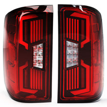 Load image into Gallery viewer, Winjet V2 Renegade LED Tail Lights Chevy Silverado 1500 (14-18) 2500HD/3500HD (15-19) w/ LED Lightbars &amp; Sequential Turn Signals Alternate Image