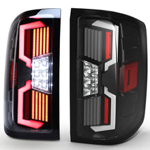 Load image into Gallery viewer, Winjet V2 Renegade LED Tail Lights Chevy Silverado 1500 (14-18) 2500HD/3500HD (15-19) w/ LED Lightbars &amp; Sequential Turn Signals Alternate Image