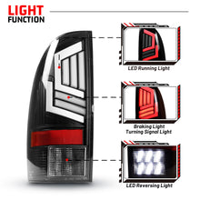 Load image into Gallery viewer, Winjet LED Tail Lights Toyota Tacoma (05-15) Sequential Turn Signal - Matte Black / Gloss Black CTWJ-0704 Alternate Image