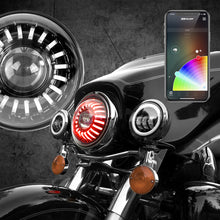Load image into Gallery viewer, XKGlow RGB LED Headlight XKchrome Bluetooth App Controlled Kit (Harley) - 7 inches - Default Title Alternate Image
