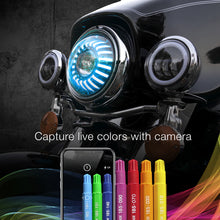 Load image into Gallery viewer, XKGlow RGB LED Headlight XKchrome Bluetooth App Controlled Kit (Harley) - 7 inches - Default Title Alternate Image