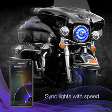 Load image into Gallery viewer, XKGlow RGB LED Headlight XKchrome Bluetooth App Controlled Kit (Harley) - 7 inches - Default Title Alternate Image