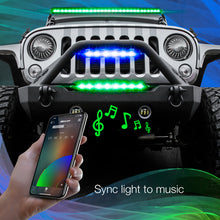 Load image into Gallery viewer, XKGlow RGBW Light Bar High Power Offroad Work/ Hunting Light w/ Built-in XKChrome Bluetooth Controller - 14/ 20/ 32/ 38/ 50 inches - 14" RGBW Light Bar Alternate Image