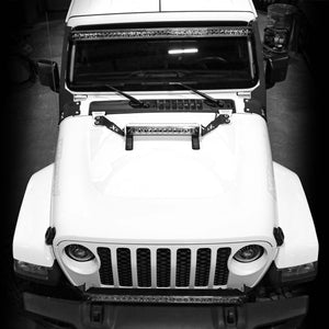 XKGlow Jeep Wrangler JK/ Wrangler JL & JT Hood 20" Light Bar Bracket Kit