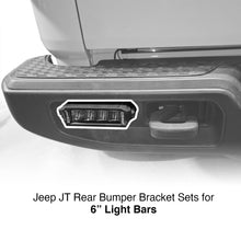 Load image into Gallery viewer, XKGlow Bumper Bar Bracket Kit Jeep JT [Rear] 6" Alternate Image
