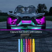 Load image into Gallery viewer, XKGlow LED Underglow Light Kit (Polaris Slingshot) w/ XKCHROME Smartphone App Controller - Standard or Advance Alternate Image