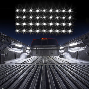 XKGlow Truck Bed light Underglow LED Accent Light Truck Bed/ Toolbox Kit [White] - Single Color w/ Auto-off Delay Switch