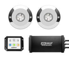 Load image into Gallery viewer, XKGlow RGB Led Underwater Boat Light Kit [48 Watts] 2pc Alternate Image