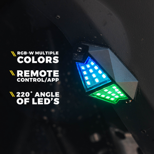 Xprite Multi-Color LED RGB + Pure White Rock Lights