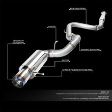 Load image into Gallery viewer, DNA Exhaust for Mitsubishi Eclipse 3G 3.0L 6G72 V6 (2000-2005) Catback with Single Wall or Double Rolled Wall Alternate Image