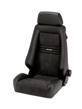 Load image into Gallery viewer, Recaro Specialist S Bucket Seats (Black Gray Beige / Leather / Nardo / Artista) White Logo - Black Leather/Black Artista Alternate Image