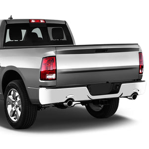 DNA Bumper Dodge Ram 1500 (2009-2018) Classic (2019) Rear Step Dual Exhausts - Black / Chrome