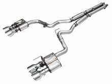 Load image into Gallery viewer, AWE Exhaust Ford Mustang 5.0L V8 Dark Horse S650 (2024) Catback w/ 5” Quad Tips - Track or SwitchPath - SwitchPath / Chrome Silver Tips Alternate Image