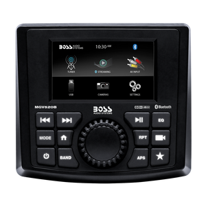 Boss Audio Systems Weatherproof Marine Gauge Receiver with Bluetooth, Digital Media MP3 Player, Built-in Amplifier, USB Port & AM/FM Radio