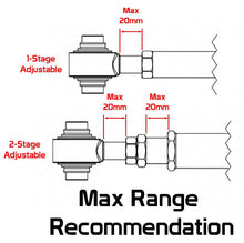Load image into Gallery viewer, Rev9 Camber Kit Honda CRX (1988-1991) Black or Red Adjustable Rear Camber Arms - Red Alternate Image