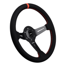 Load image into Gallery viewer, DND Alcantara Race Steering Wheel (50mm deep, 350mm) 6 Black / Purple / Blue / Red / Gray Alternate Image