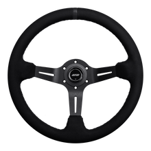 Load image into Gallery viewer, DND Alcantara Race Steering Wheel (75mm deep, 350mm) 6 bolt Black / Purple / Blue / Red / Gray / Tan Alternate Image