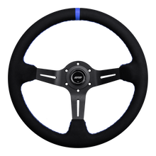 Load image into Gallery viewer, DND Alcantara Race Steering Wheel (75mm deep, 350mm) 6 bolt Black / Purple / Blue / Red / Gray / Tan Alternate Image