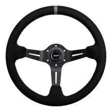 Load image into Gallery viewer, DND Alcantara Race Steering Wheel (75mm deep, 350mm) 6 bolt Black / Purple / Blue / Red / Gray / Tan Alternate Image