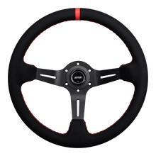 Load image into Gallery viewer, DND Alcantara Race Steering Wheel (75mm deep, 350mm) 6 bolt Black / Purple / Blue / Red / Gray / Tan Alternate Image