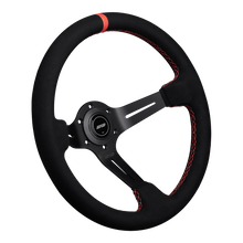 Load image into Gallery viewer, DND Alcantara Race Steering Wheel (75mm deep, 350mm) 6 bolt Black / Purple / Blue / Red / Gray / Tan Alternate Image