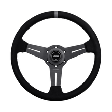 Load image into Gallery viewer, DND Alcantara Race Wheel (30mm deep, 330mm) 6 bolt Purple / Red / Gray / Black Alternate Image