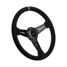 Load image into Gallery viewer, DND Alcantara Race Wheel (30mm deep, 330mm) 6 bolt Purple / Red / Gray / Black Alternate Image