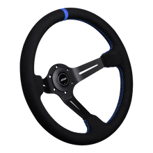 Load image into Gallery viewer, DND Alcantara Race Steering Wheel (75mm deep, 350mm) 6 bolt Black / Purple / Blue / Red / Gray / Tan Alternate Image