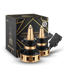 Load image into Gallery viewer, AlphaRex LED Light Bulbs Panoramic Black &amp; Gold Ammo - 9006 /  H7 / H11 Alternate Image