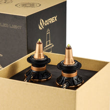 Load image into Gallery viewer, AlphaRex LED Light Bulbs Panoramic Black &amp; Gold Ammo - 9006 /  H7 / H11 Alternate Image