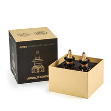 Load image into Gallery viewer, AlphaRex LED Light Bulbs Panoramic Black &amp; Gold Ammo - 9006 /  H7 / H11 Alternate Image