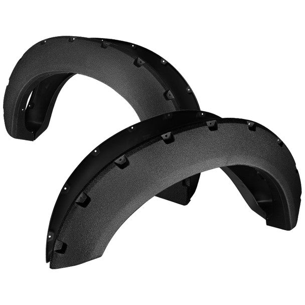 Spec-D Fender Flares  Ford F250 / F350 SuperDuty Styleside (2011-2016) Textured Rivet Style