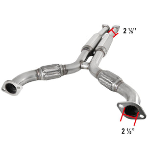 Spec-D Tuning Exhaust Infiniti G35 Coupe (03-07) Dual Muffler Polished or Blue Burnt Tips