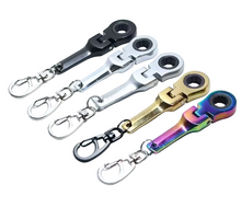 Load image into Gallery viewer, Set of colorful keychain tools on a white background Alternate Image