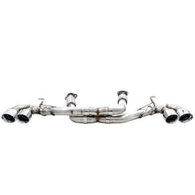 Load image into Gallery viewer, AWE Exhaust Corvette C8 Stingray &amp; E-Ray (2020-2025) Catback w/ 4.5” Quad Tips Track or Touring - Track / Chrome Silver Tips Alternate Image