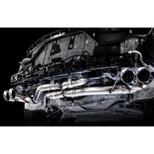 Load image into Gallery viewer, AWE Exhaust Corvette C8 Stingray &amp; E-Ray (2020-2025) Catback w/ 4.5” Quad Tips Track or Touring - Track / Chrome Silver Tips Alternate Image