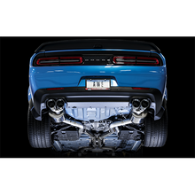 Load image into Gallery viewer, AWE Exhaust Dodge Challenger 392 / Hellcat / Demon 6.2L 6.4L (15-22) Track or Touring Catback w/ 4" Tips - Track / Quad Chrome Silver Tips Alternate Image