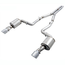 Load image into Gallery viewer, AWE Exhaust Dodge Charger 6.4L 6.2L (15-22) Catback w/ 4.5" Tips - Track or Touring - Touring / Chrome Silver Tips Alternate Image