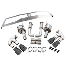Load image into Gallery viewer, AWE Exhaust Corvette C8 Stingray &amp; E-Ray (2020-2025) Catback w/ 4.5” Quad Tips Track or Touring - Track / Chrome Silver Tips Alternate Image
